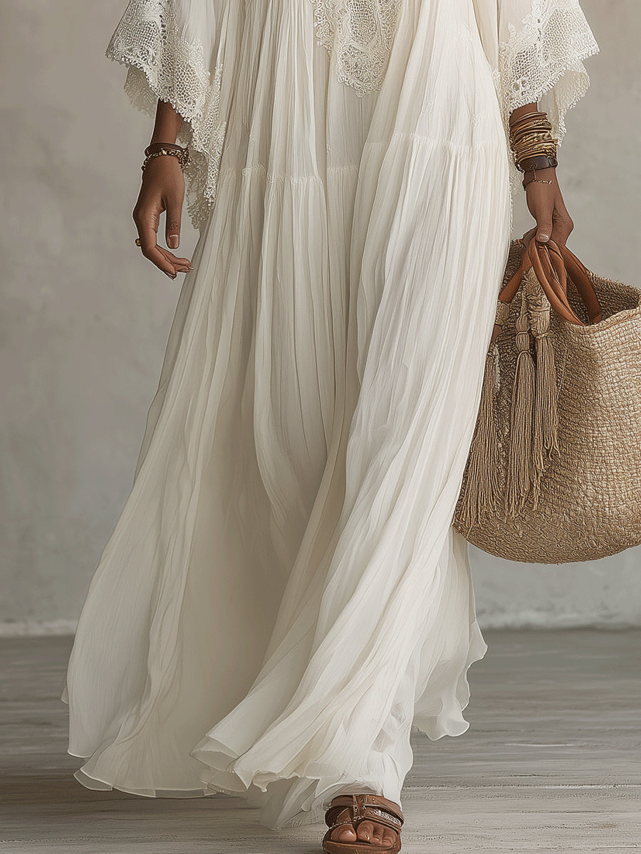 Anna β White Pearl Dress