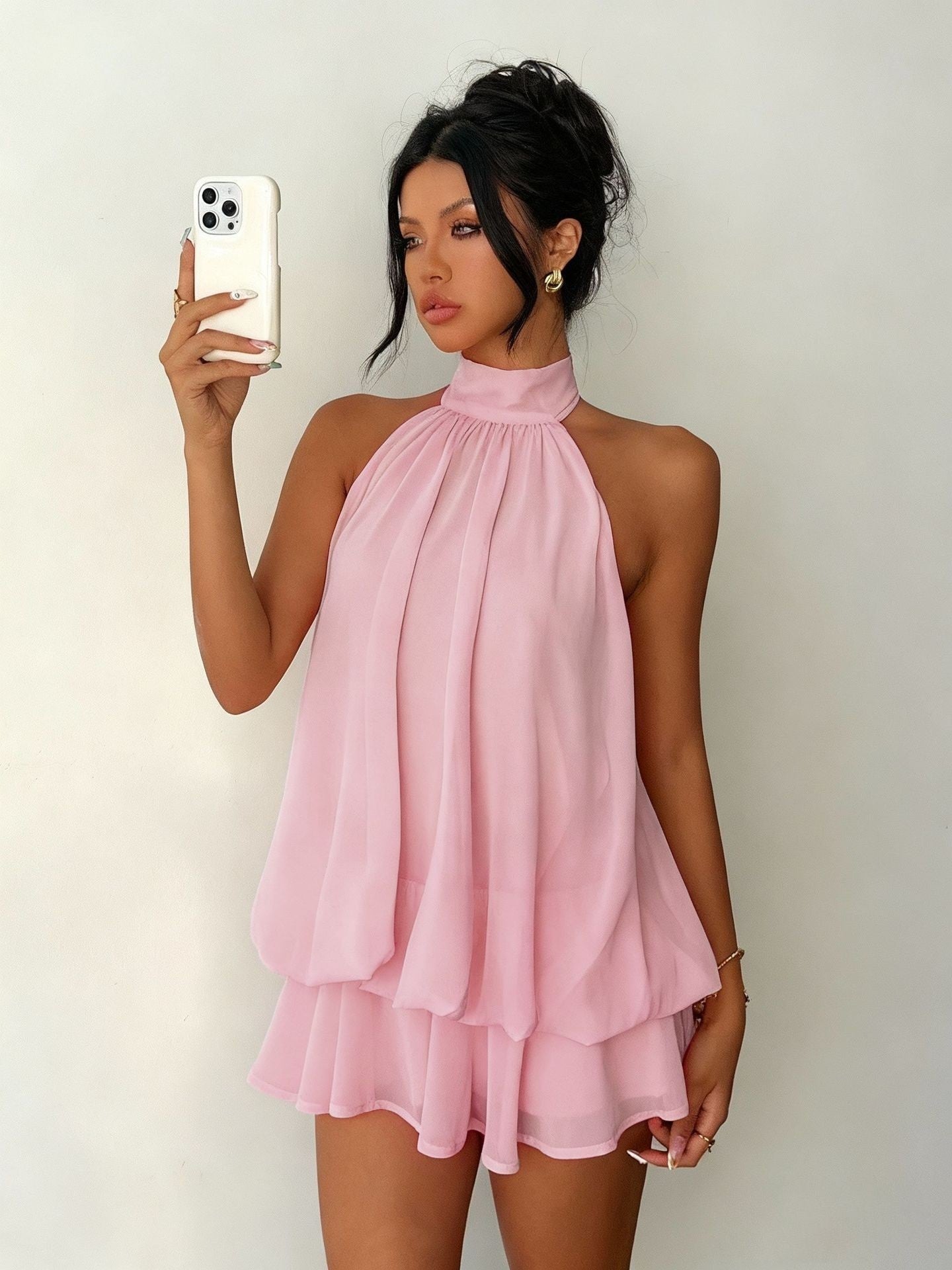 Plume | Mini Lightweight and Flowing Dress with Layers