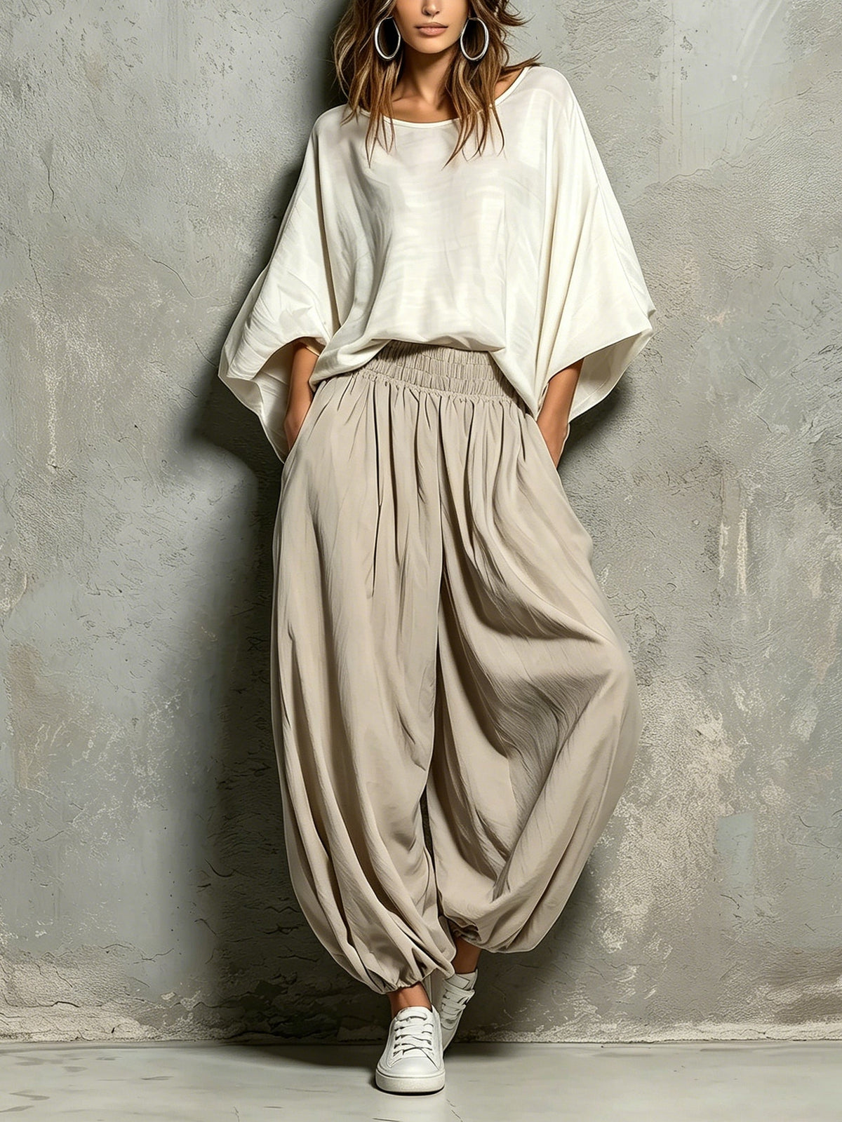 ZELDA | Batwing Top and Harem Pants Set – Wells & Rose