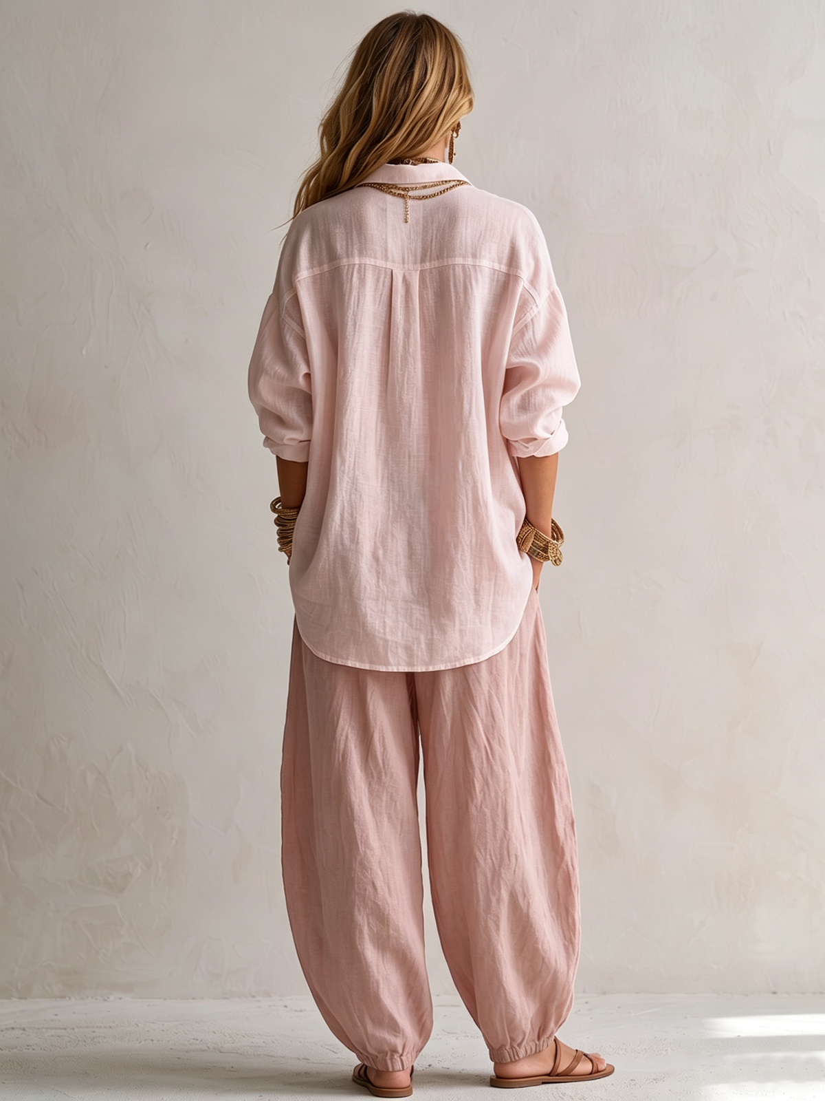 EVANGELINE | Shirt and Lantern Pants Set – Wells & Rose