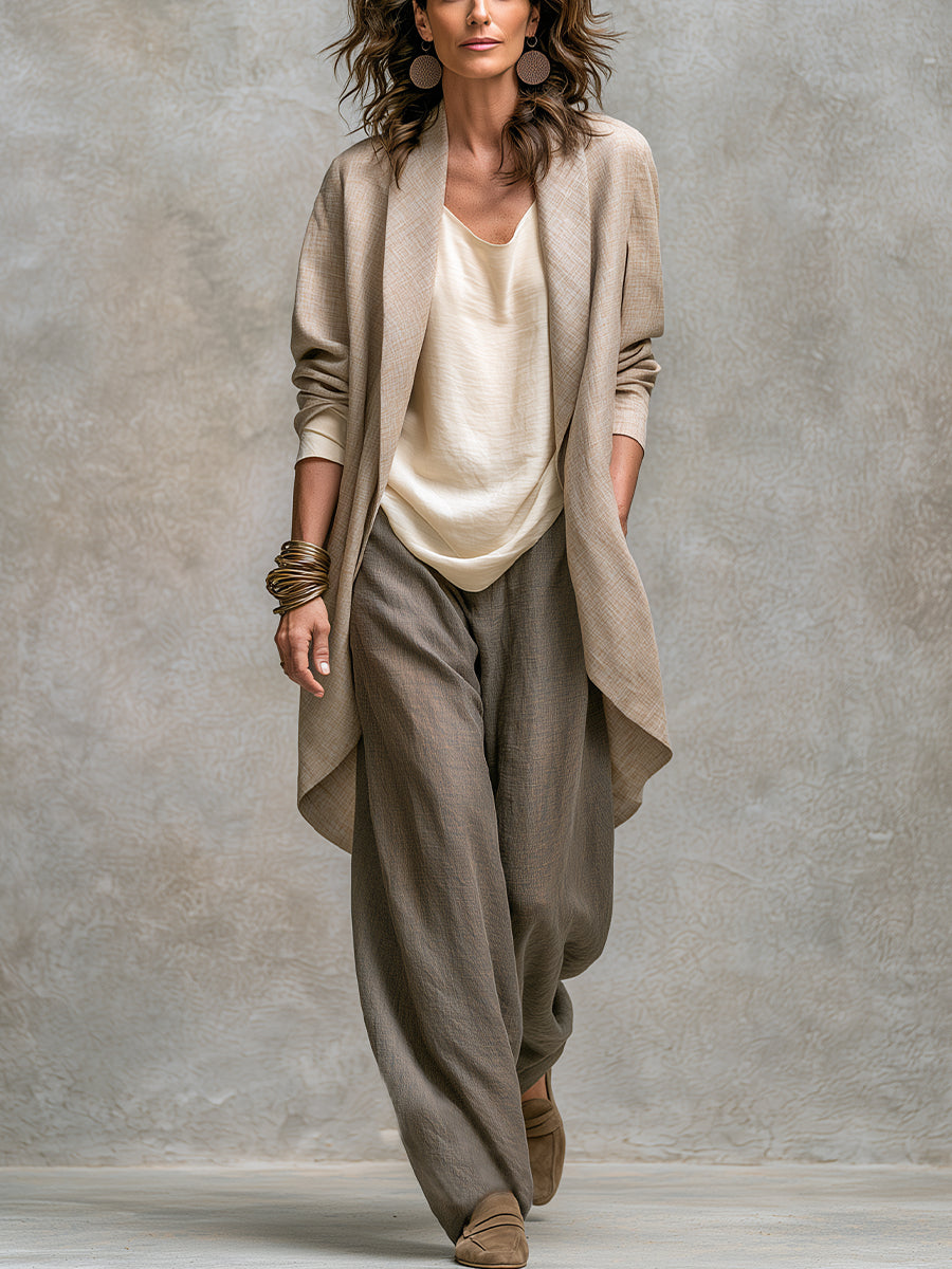 IMOGEN | Three-Piece Layered Pants Set – Wells & Rose