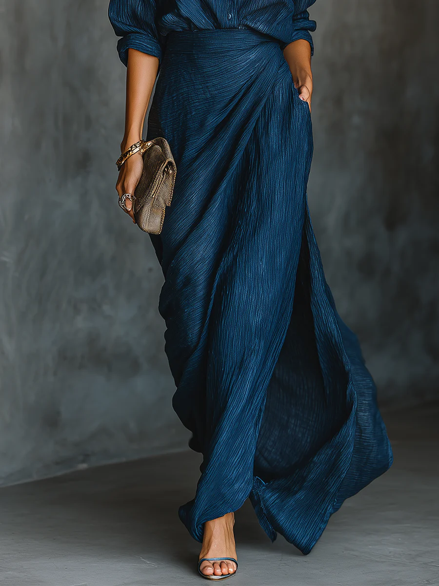 CÉLESTE | Blouse and Maxi Skirt Set