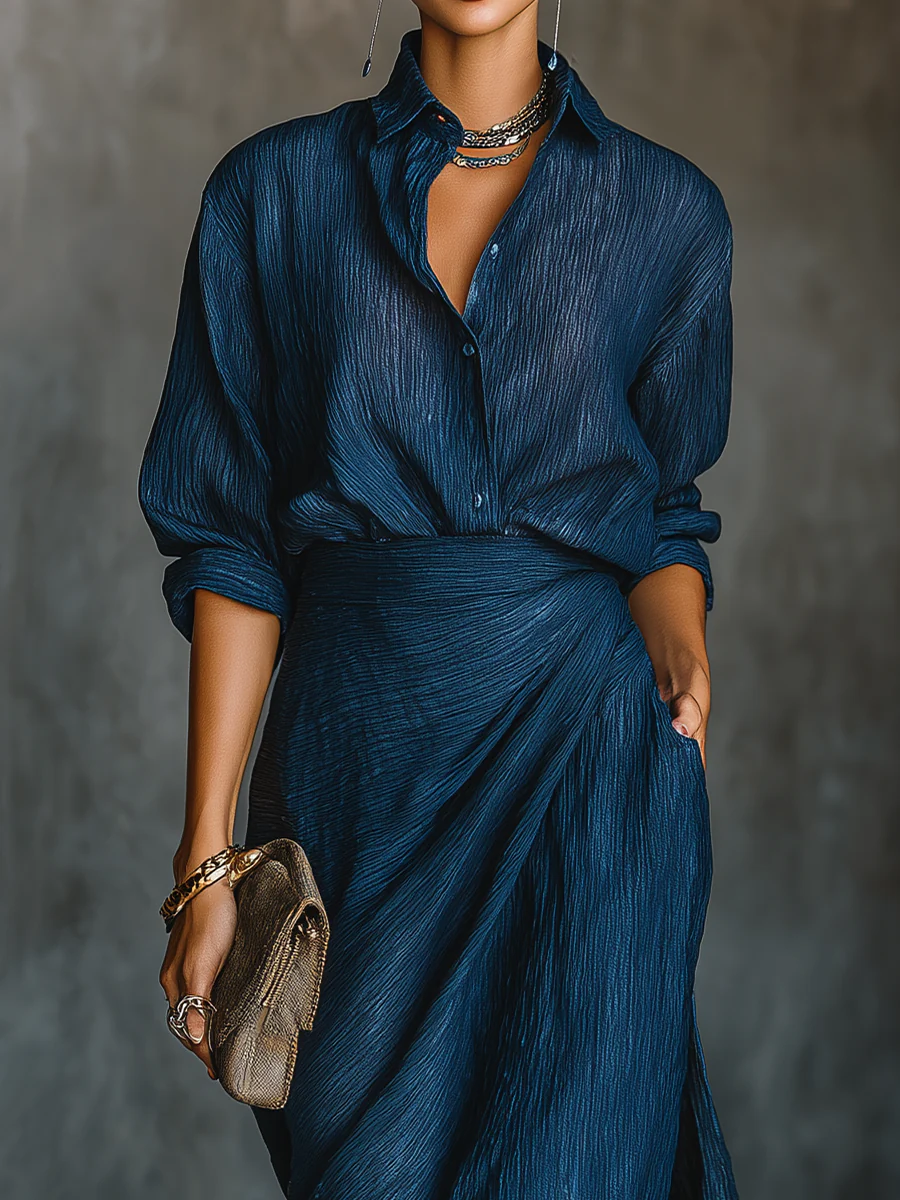 CÉLESTE | Blouse and Maxi Skirt Set