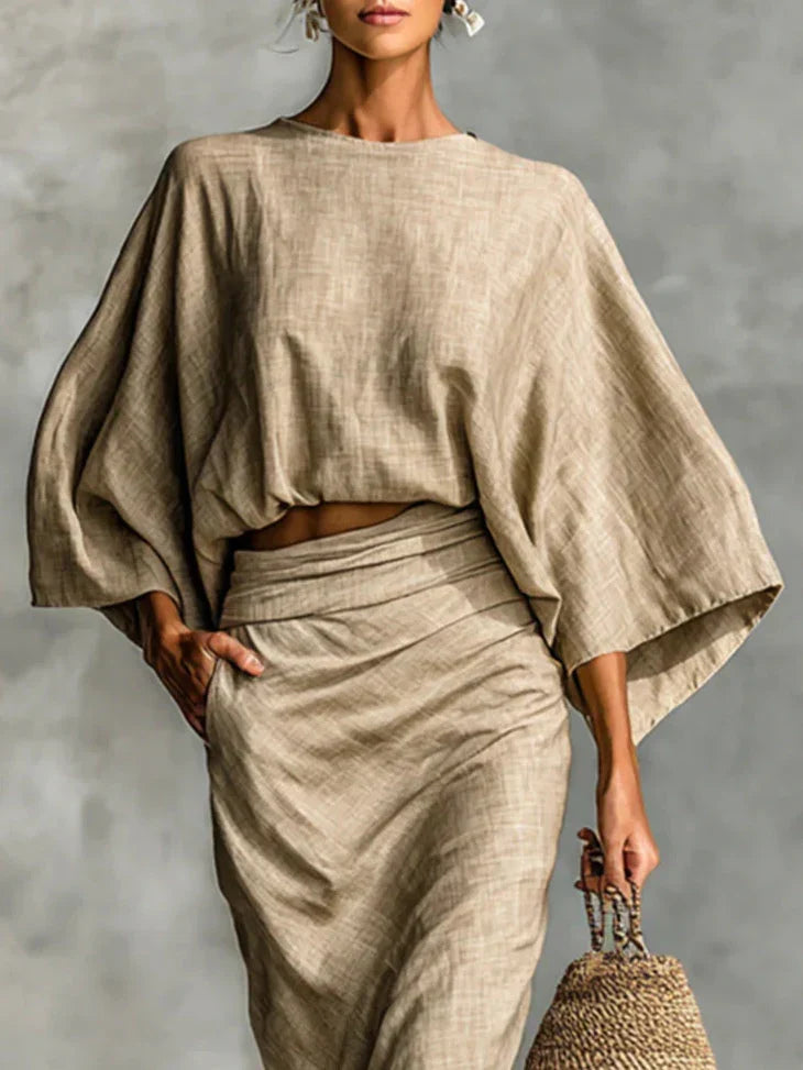 Zahara Two-Piece Set with Skirt