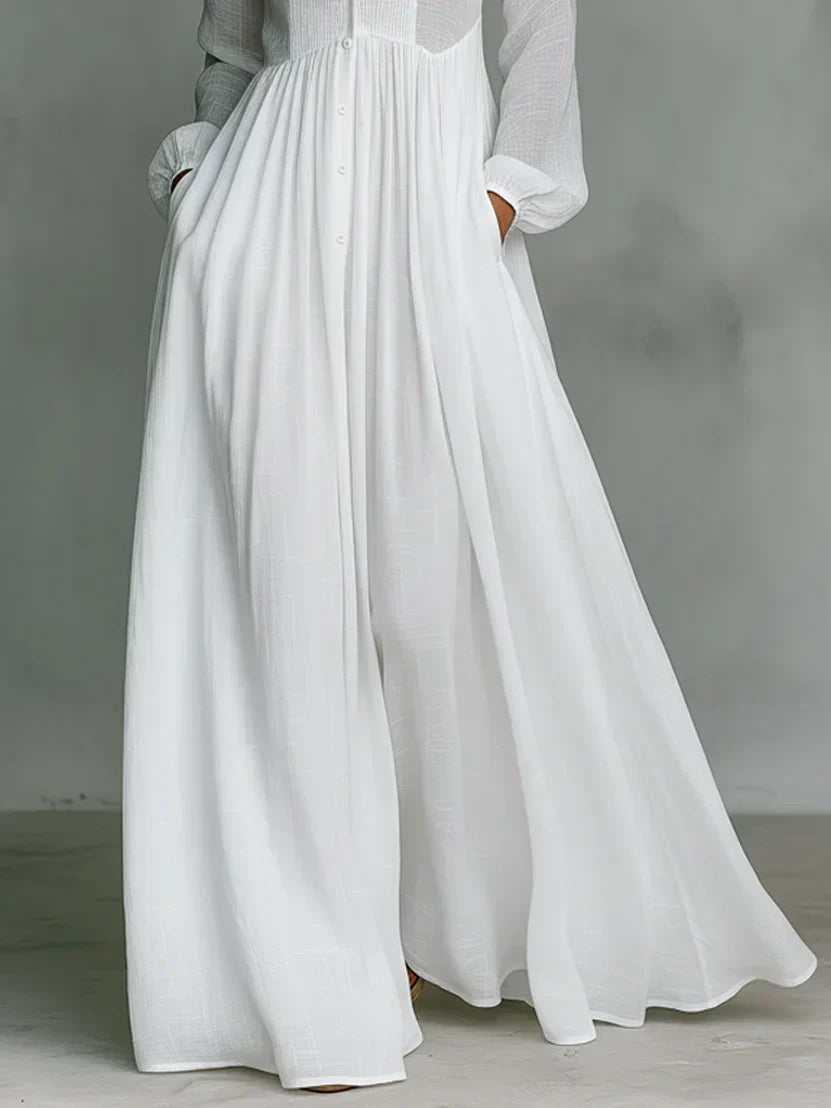 Timeless Maxi Dress with Elegant Neckline