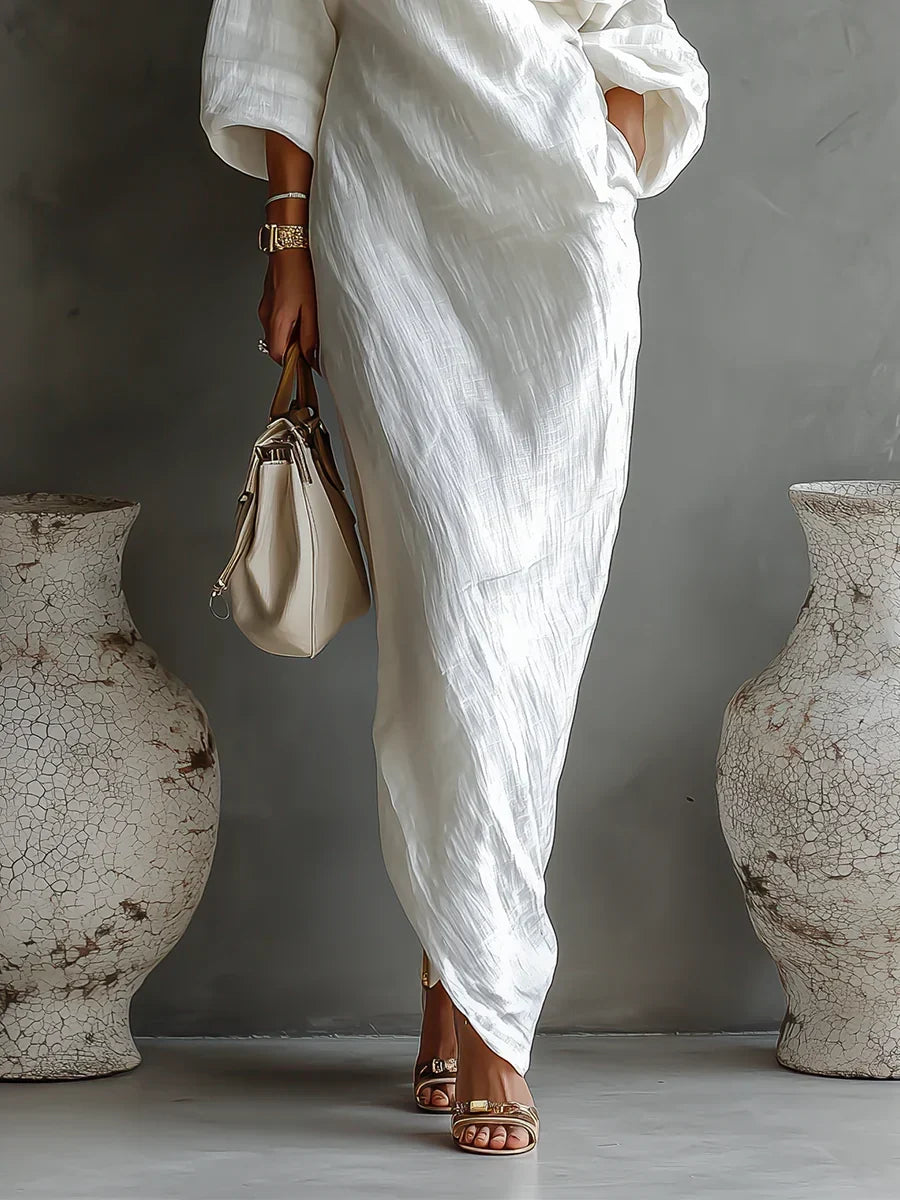 Alondra Elegant Asymmetrical Design Dress