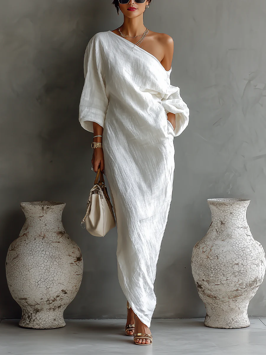 Beatrice | Maxi one-shoulder dress with refined charm