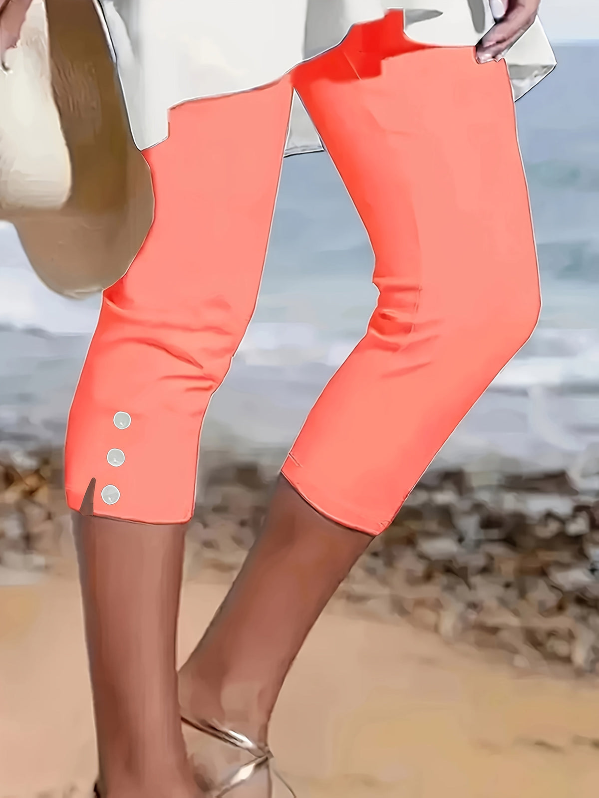 Clara | Stretch Capri Trousers – Wells & Rose