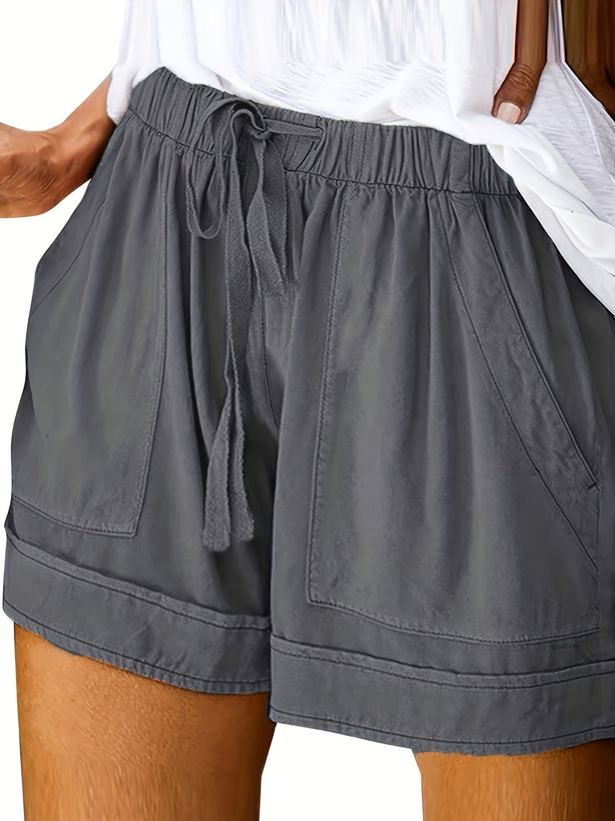 Maya | Relaxed Drawstring Shorts – Wells & Rose