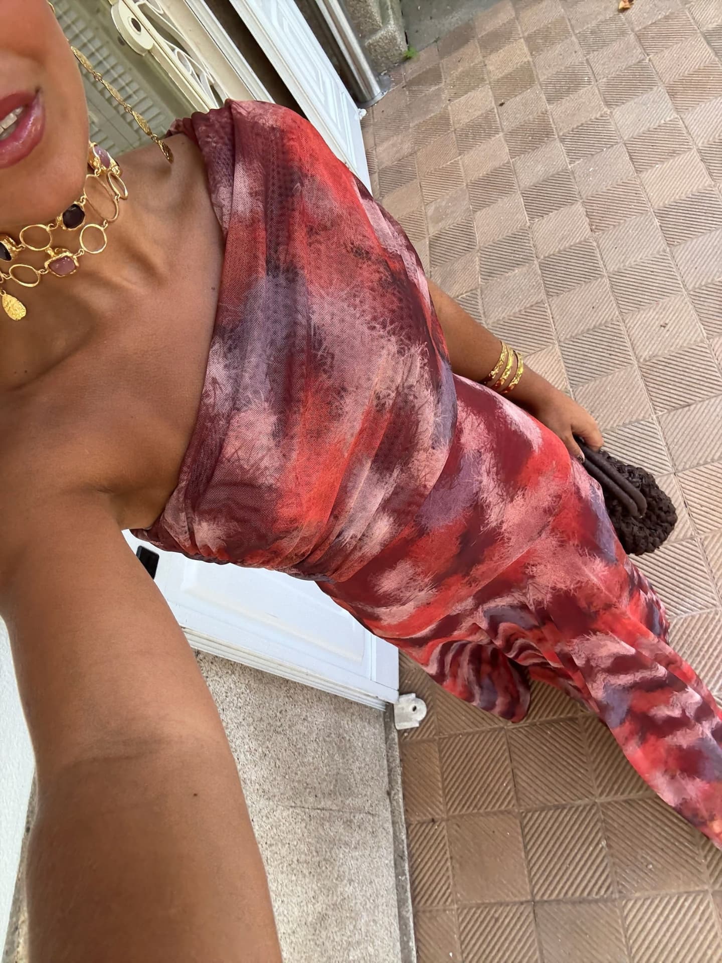 Valentina™ | Watercolor Off-Shoulder Long Dress