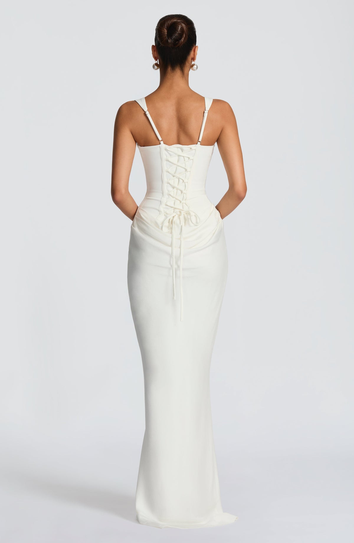 ÉLÉONORE | Square-Neck Corset Maxi Dress