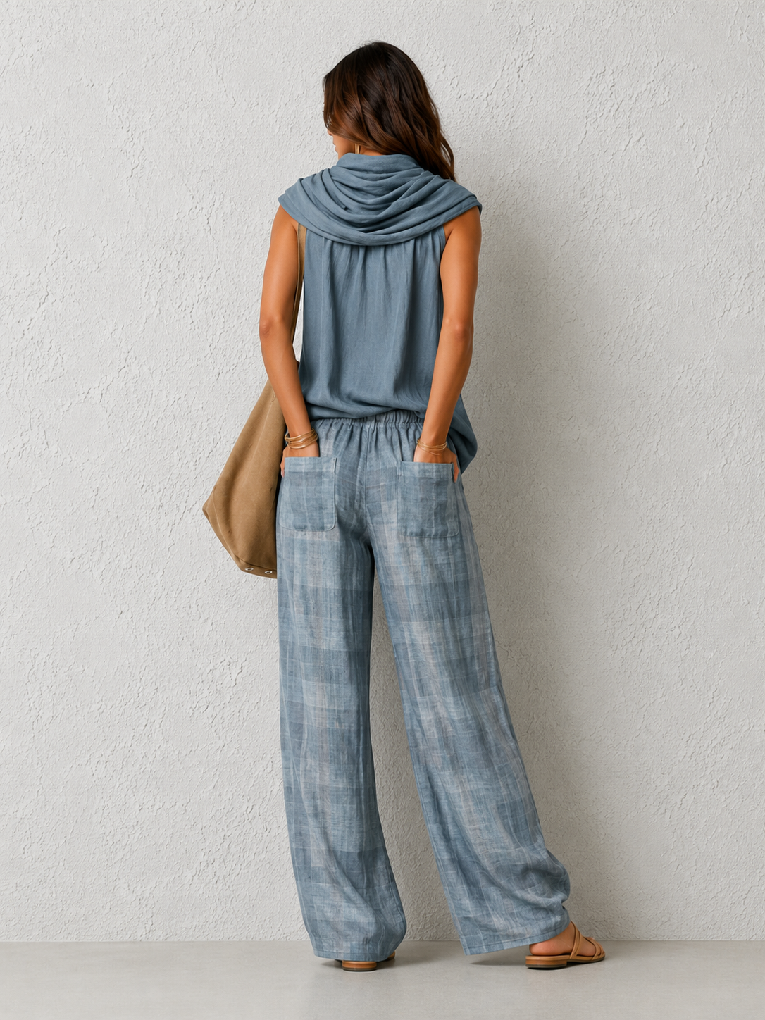 Comfortable and Elegant Natural Set Blue