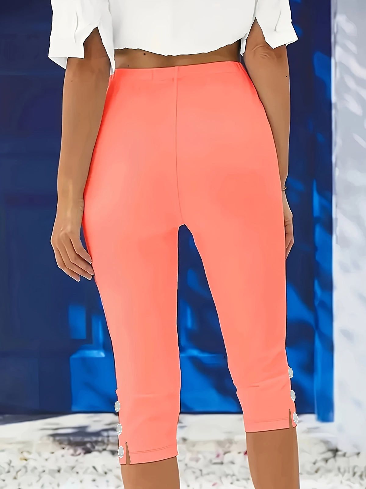 Clara | Stretch Capri Trousers – Wells & Rose