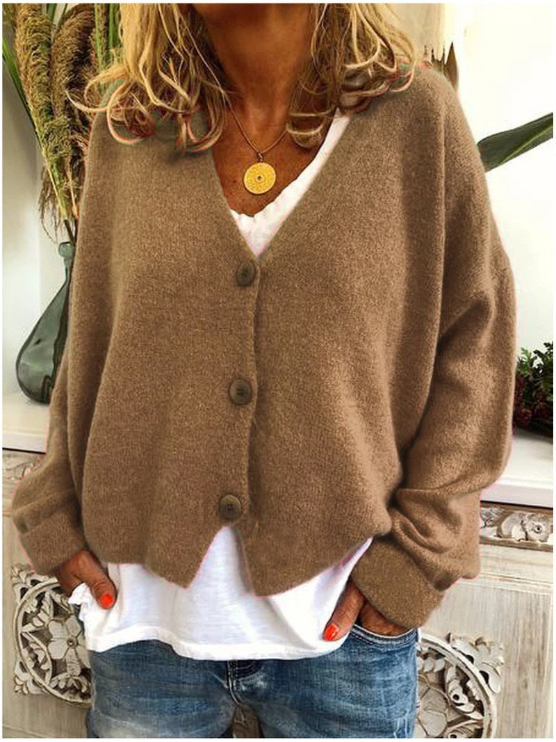 Comfortable Relaxed Fit Knit Cardigan