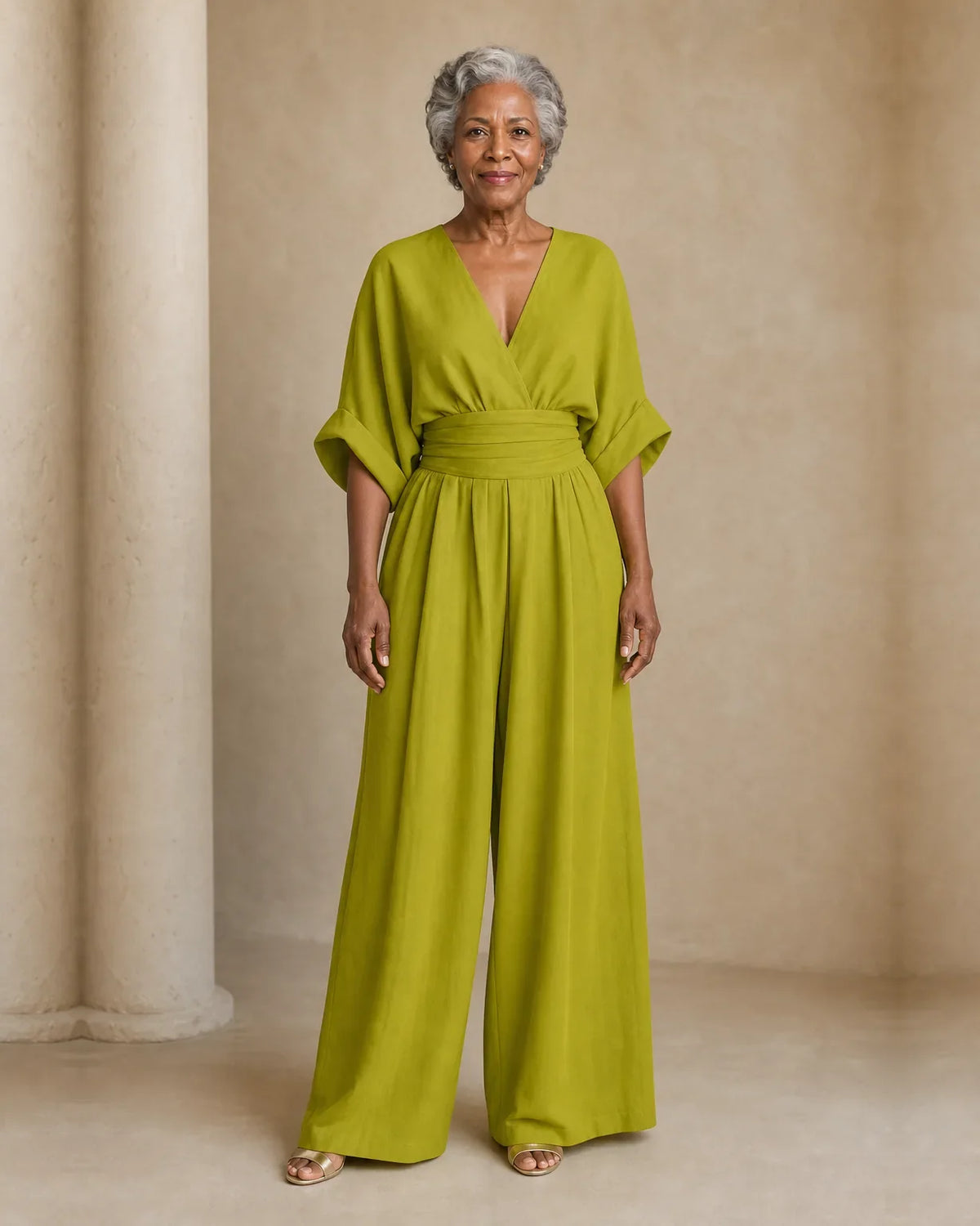 Imani | Jumpsuit to Feel Comfortable and Polished on Your Day.