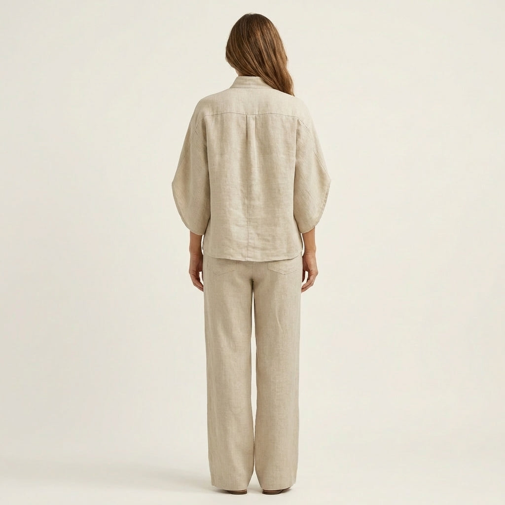 LUCIENNE | LINEN TWO-PIECE SET