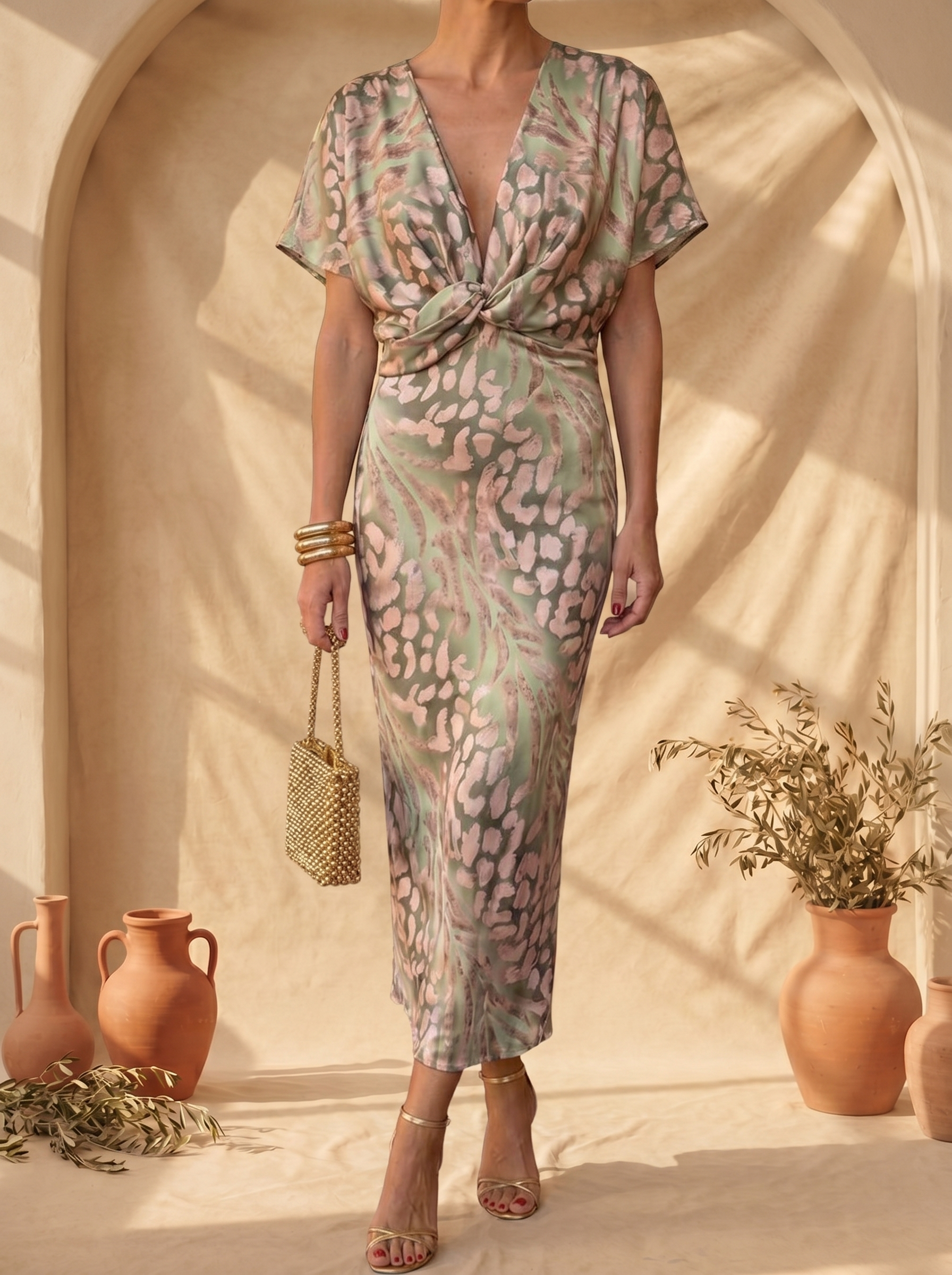 Antonella | Elegant dress in lightweight, fluid fabric