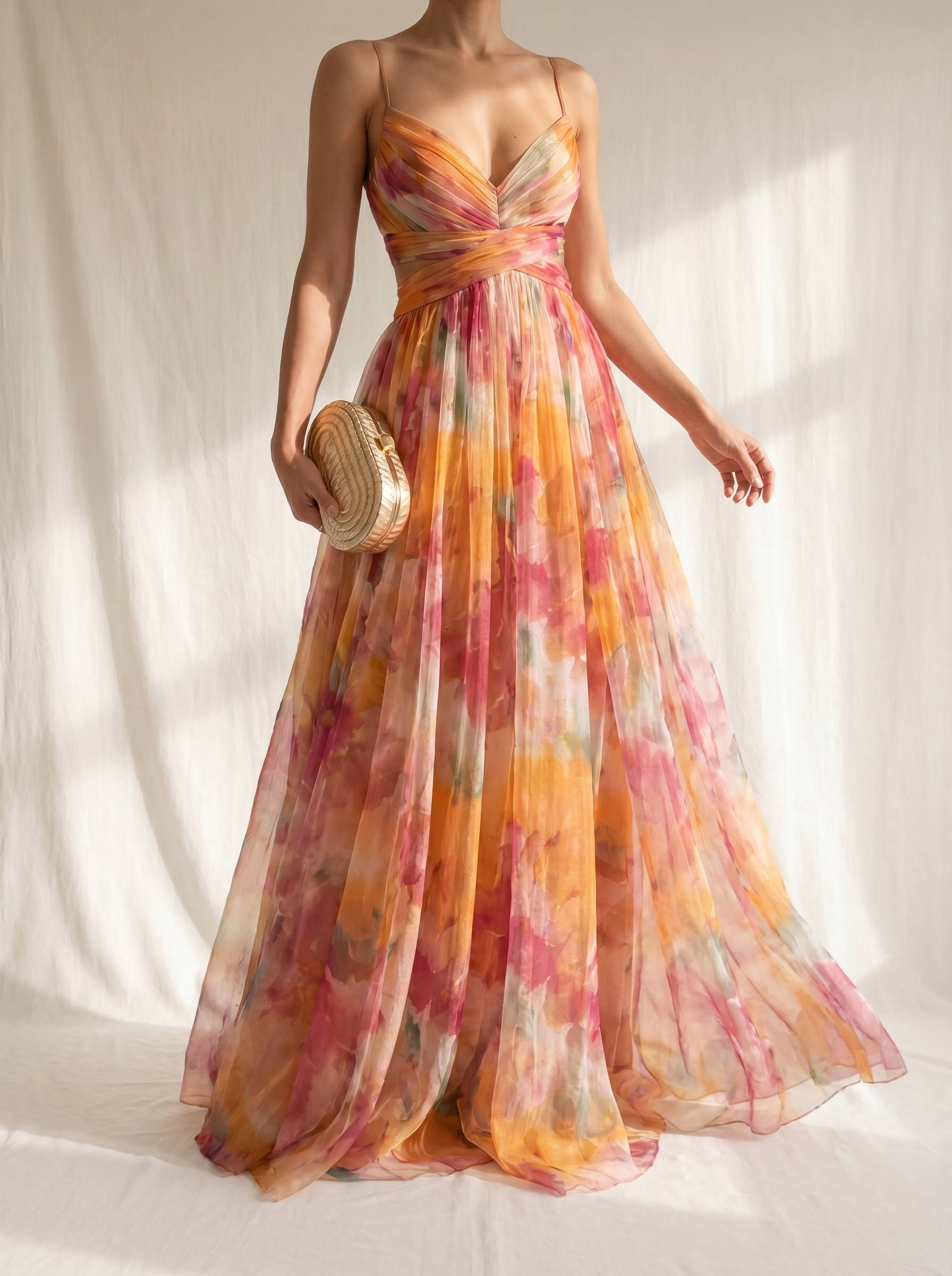 Giselle | Enchanting Maxi Dress with Floral Print