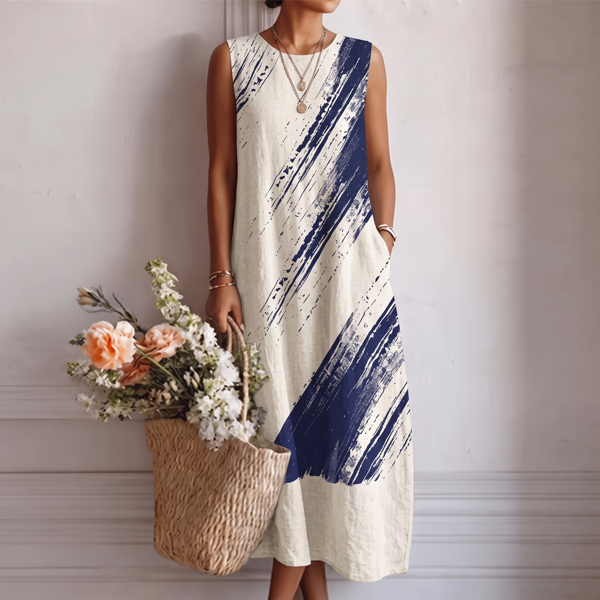 Elenaâ„¢ | Elegant Midi Dress for Everyday