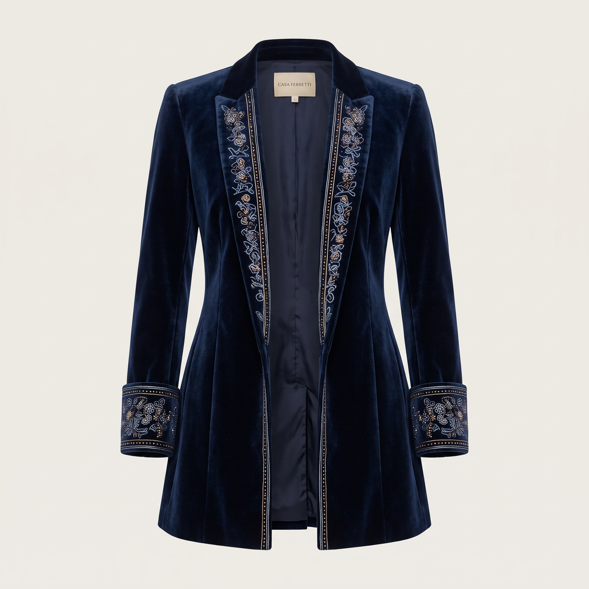 Atena | Long Embroidered Vintage Jacket