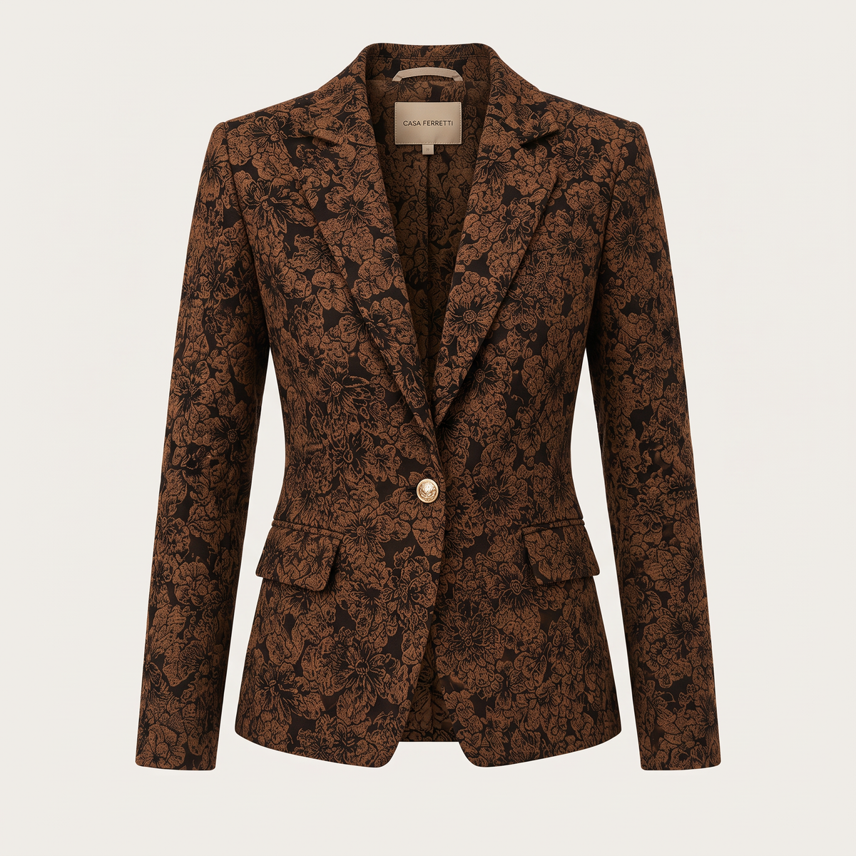 Stella | Fitted Cashmere Jacquard Blazer