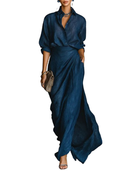 CÉLESTE | Blouse and Maxi Skirt Set