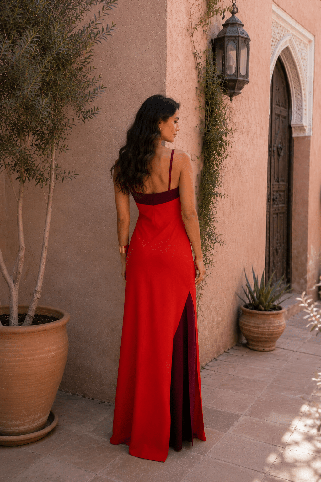 Elisa™ | Long Halter Dress with Slit