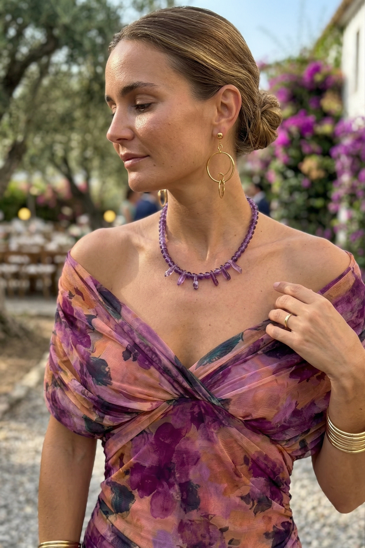 Paulaâ„¢ | Long Dress with V-Neck