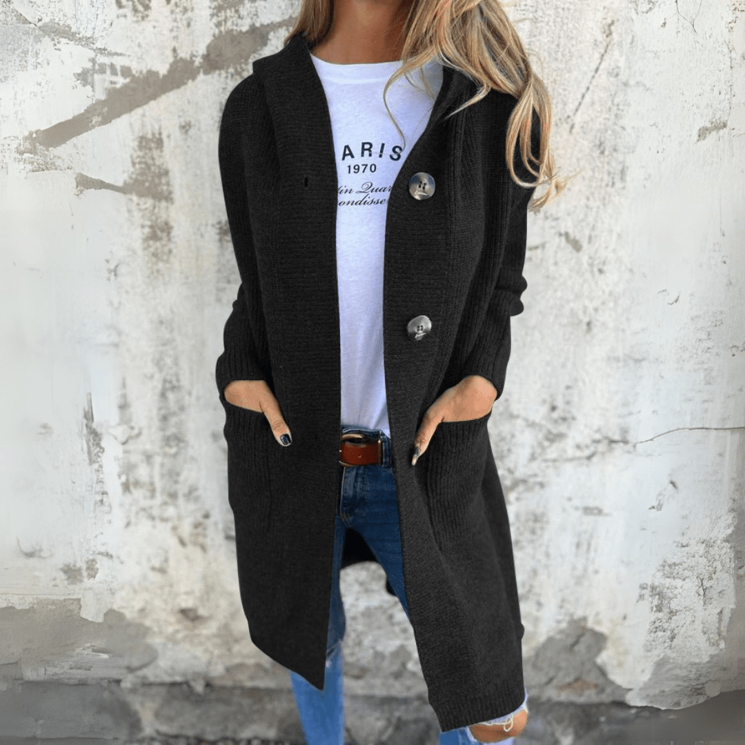 Chic Long Open-Front Cardigan