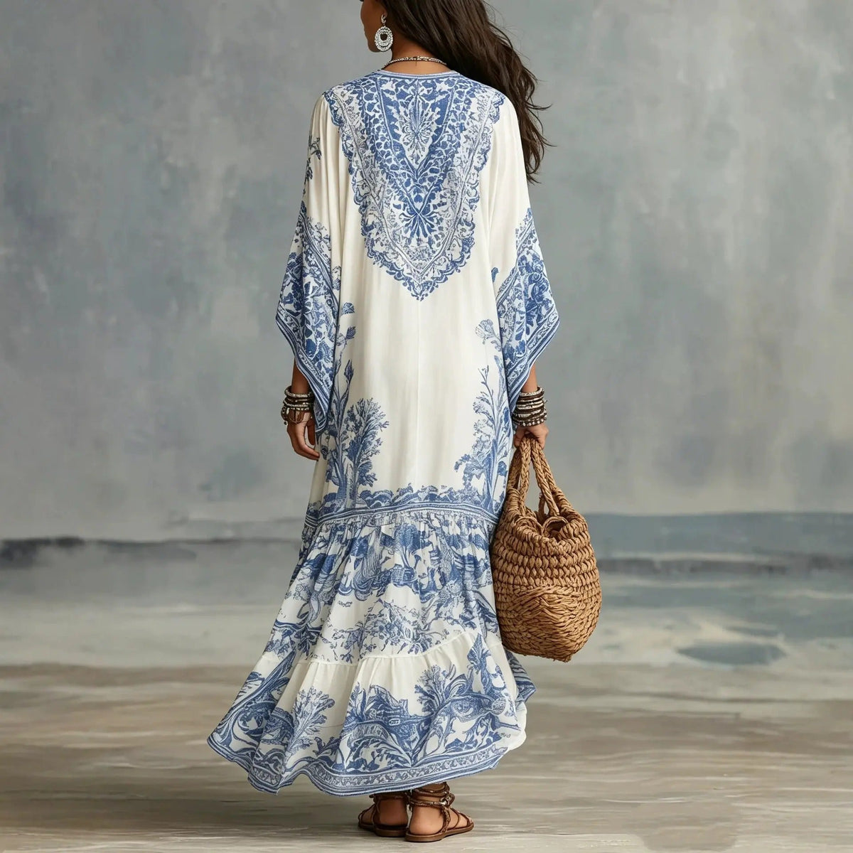Alba Bohemian Maxi Ethnic Dress