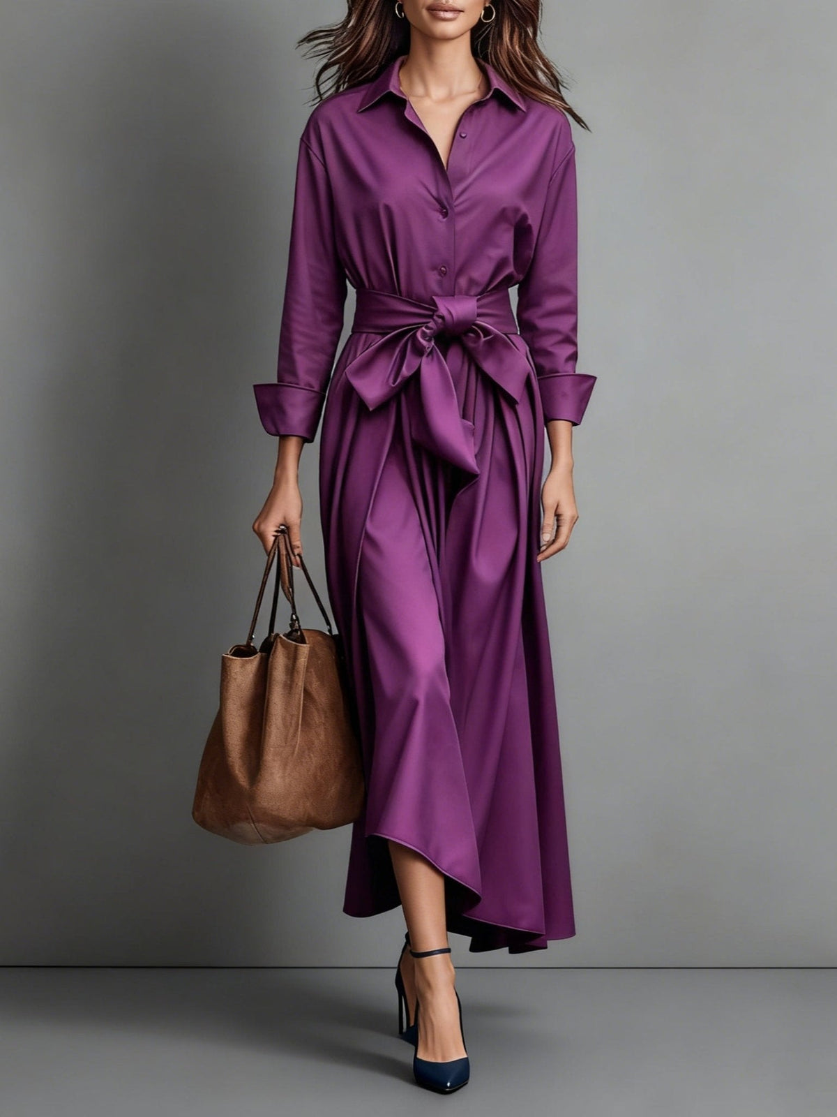 Marise | Maxi Dress with Bow Detail – Wells & Rose