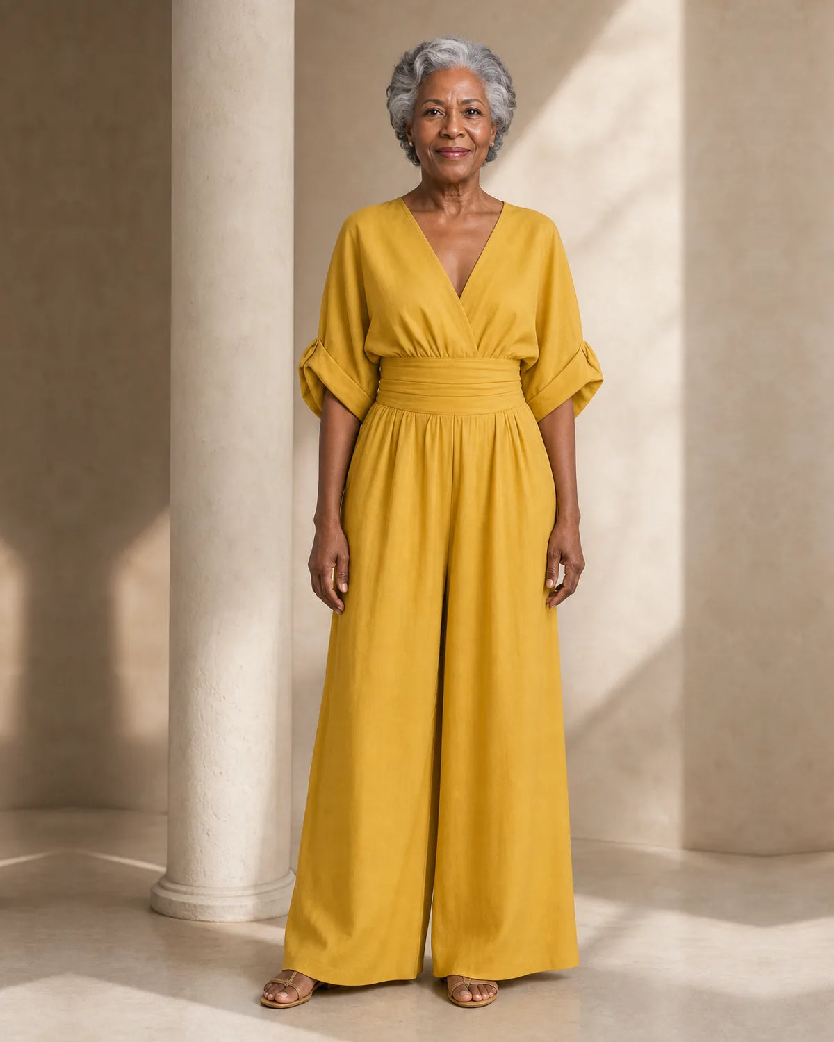 Imani | Jumpsuit to Feel Comfortable and Polished on Your Day.