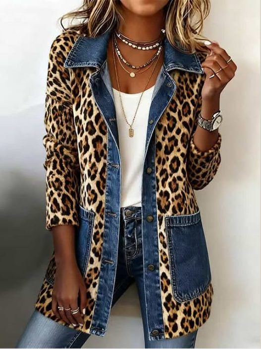 FABLENNE Contrast Longline Jacket β view 2