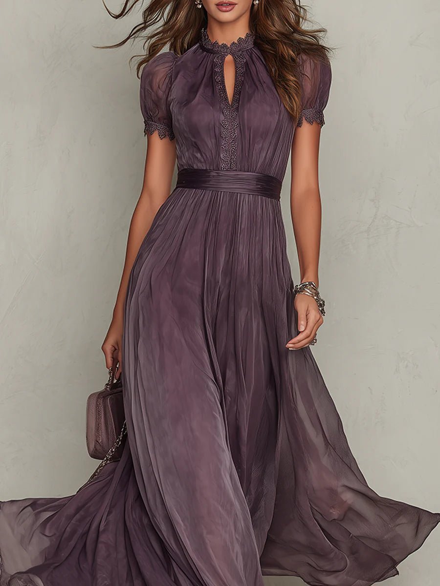 Valentine | Keyhole Neckline Maxi Dress – Wells & Rose