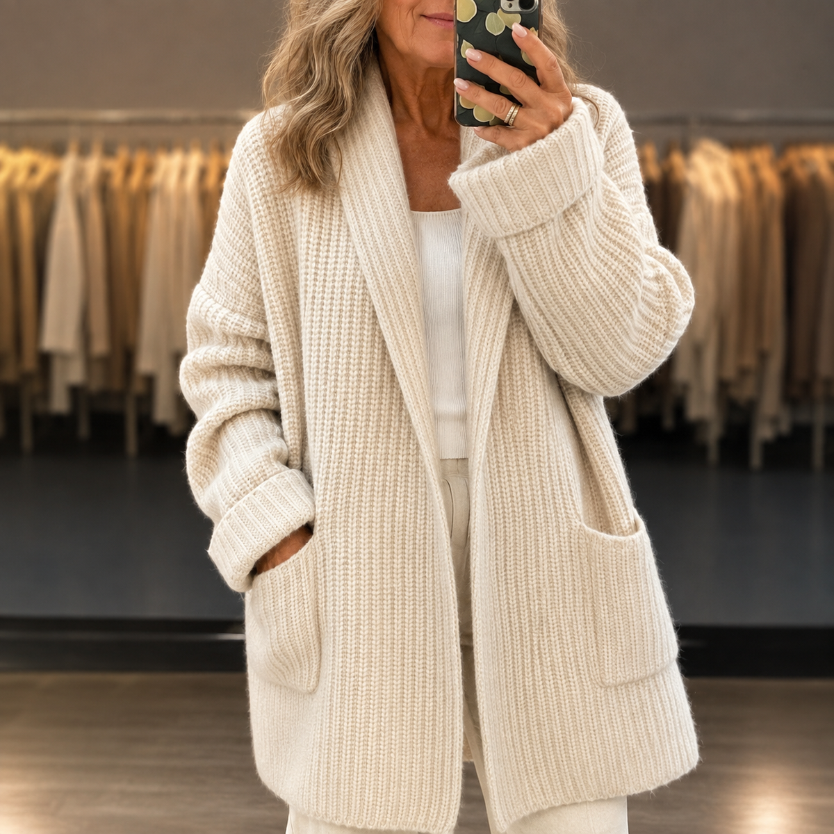 Theresa | Long Cardigan Coat – Wells & Rose