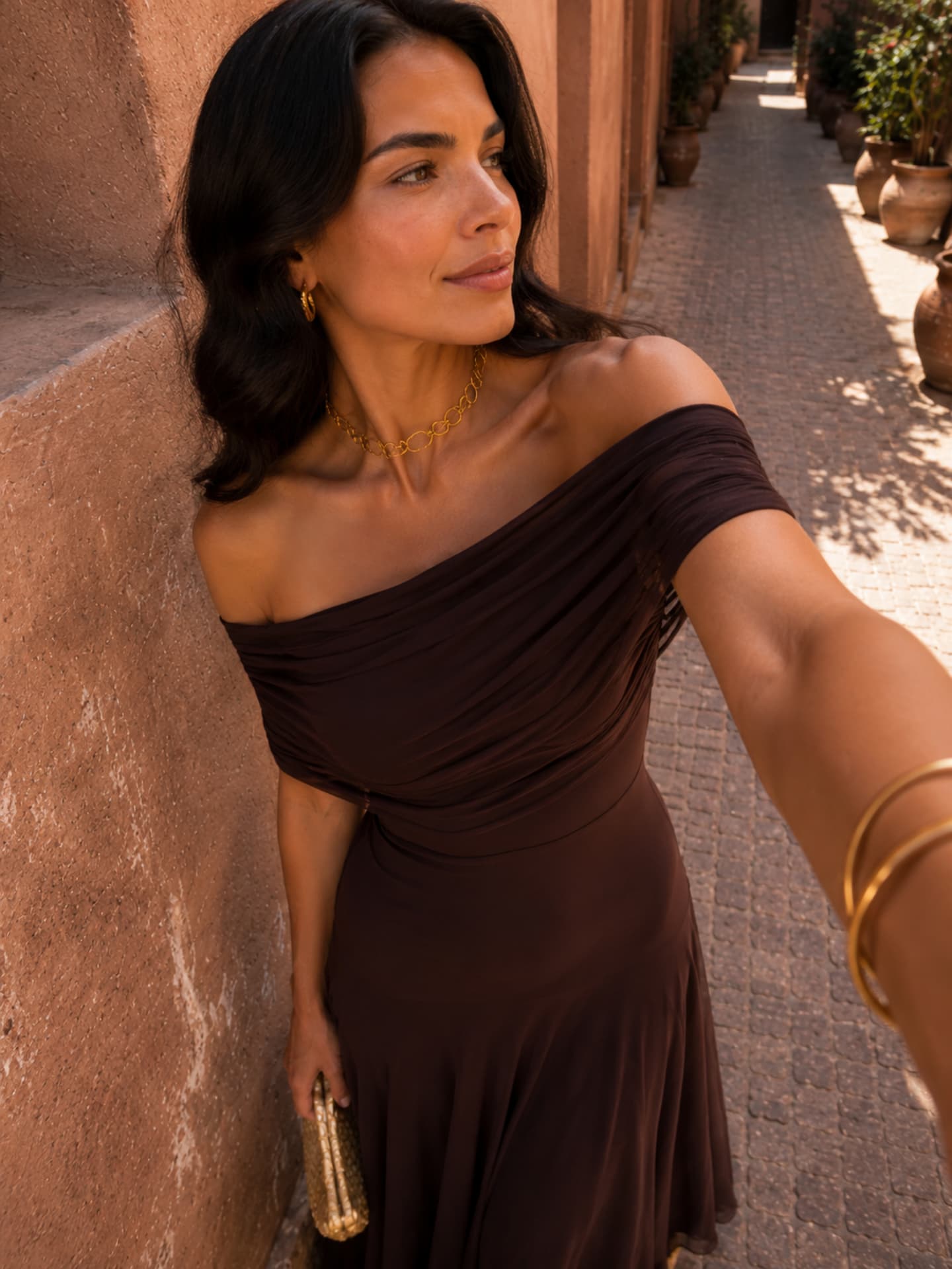 Adriana™ | Toledo-Style Dress in Brown