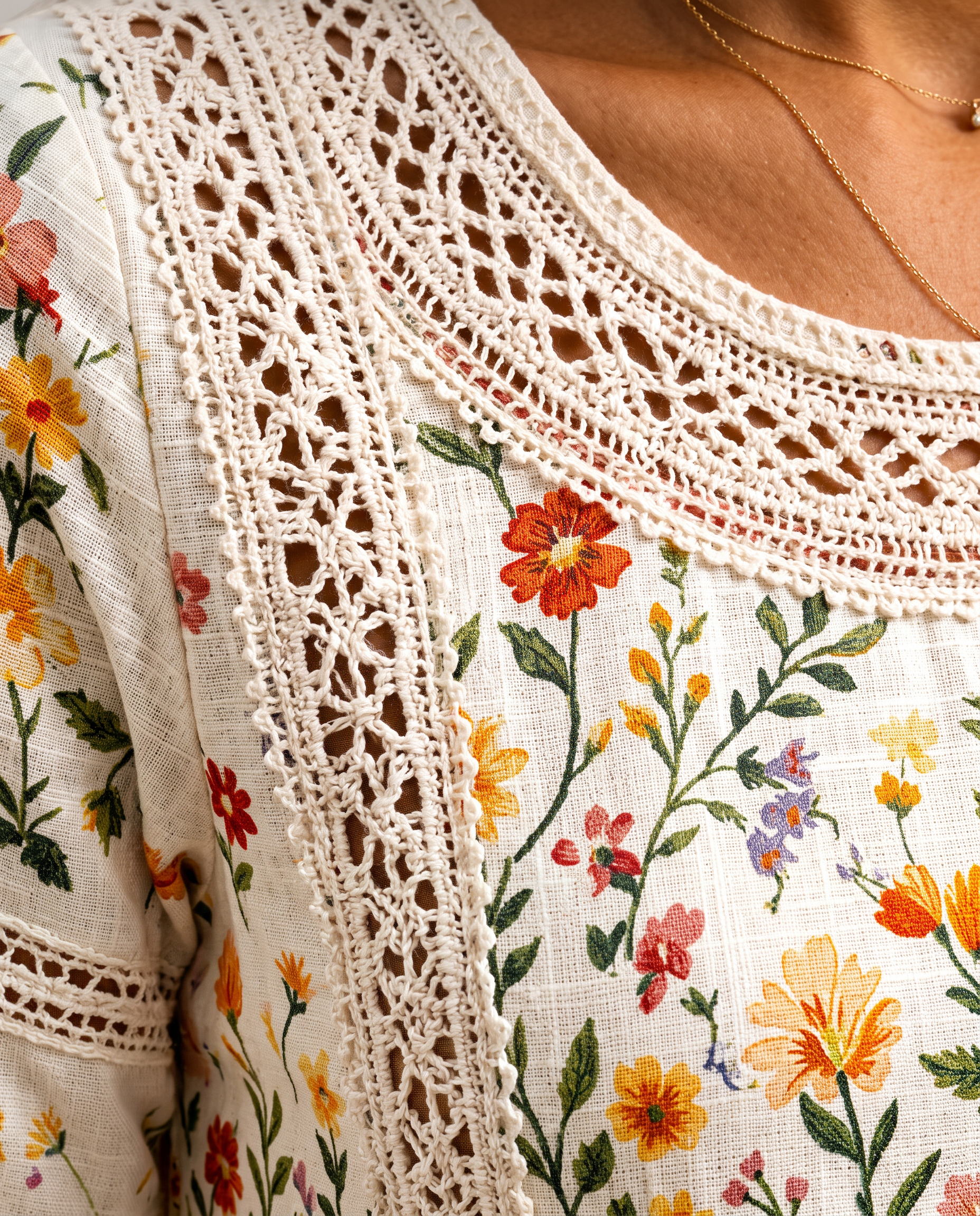 Wildflower Meadow Charm Midi Dress