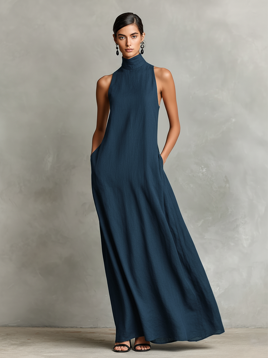 Chiara | Maxi Dress with High Neck