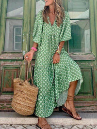 Marisol | Bohemian Printed Maxi Dress