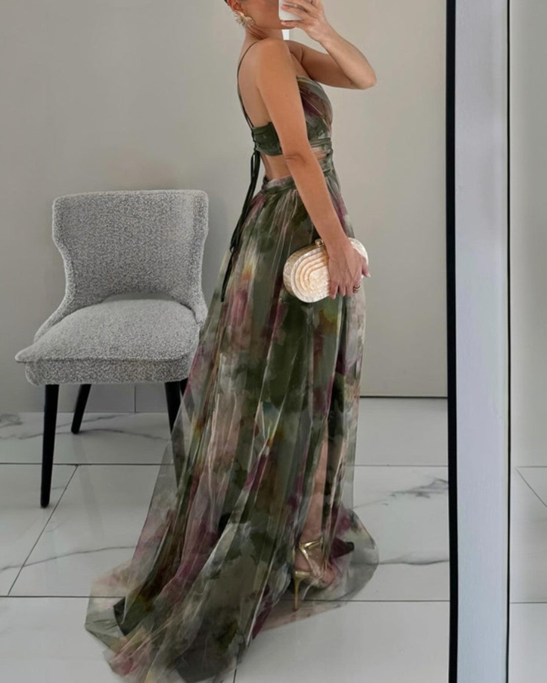 Giselle | Enchanting Maxi Dress with Floral Print