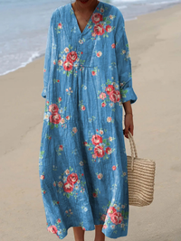 Maya | Linen Maxi Dress