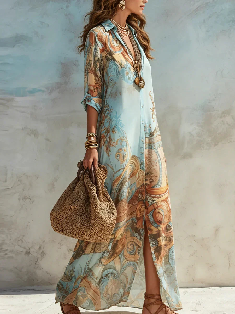 Mara | Elegant summer dress with a flowing cut