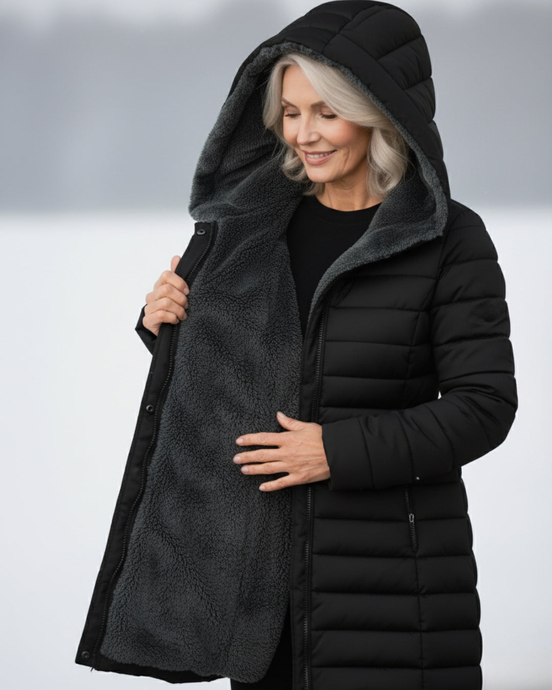 Georgina | Padded coat with fleece lining