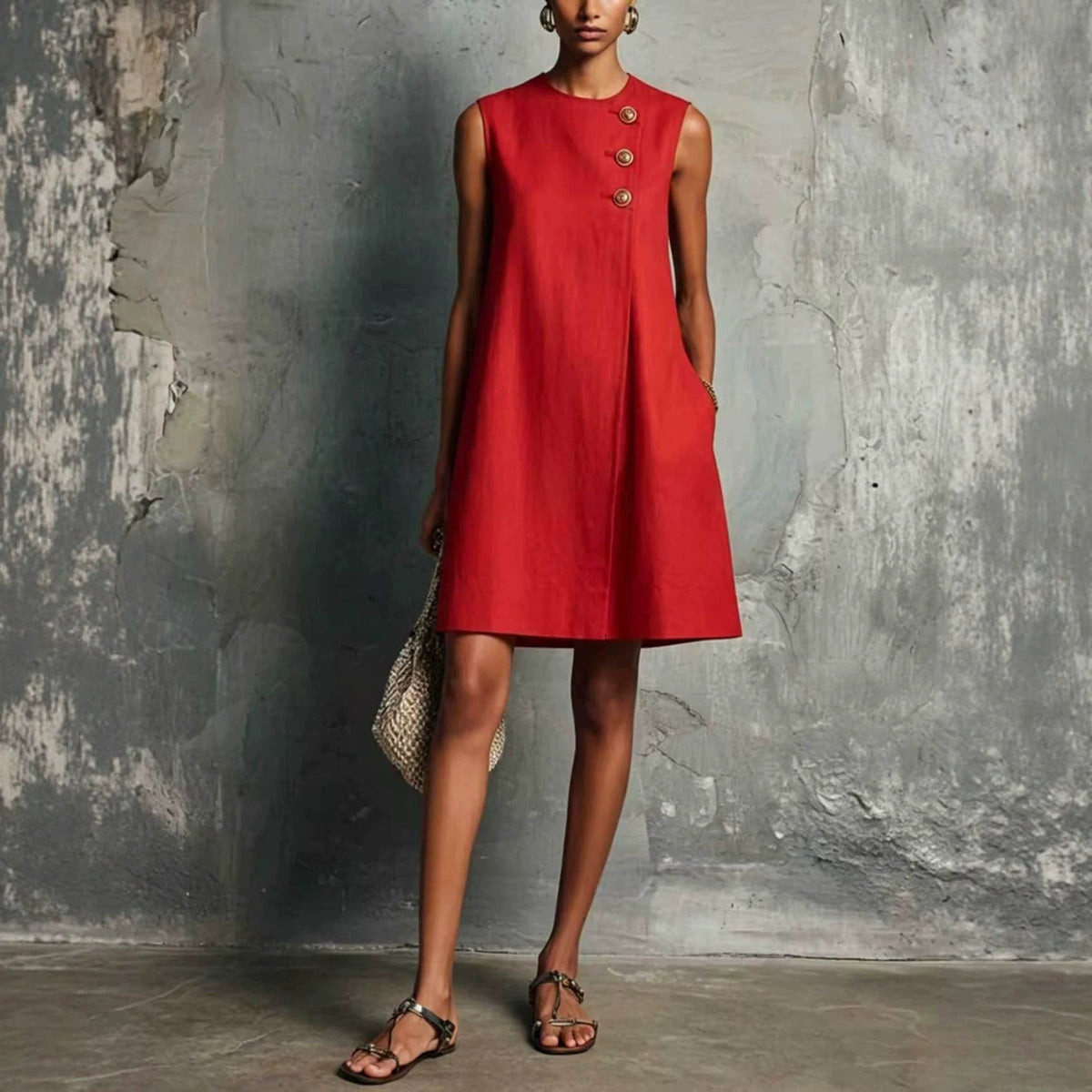 Margot | Mini Linen Dress