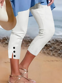 Clara | Stretch Capri Trousers