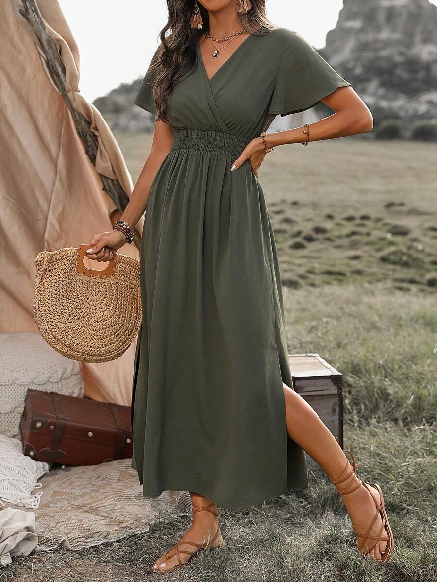 Odette | Elegant Slit Maxi Dress