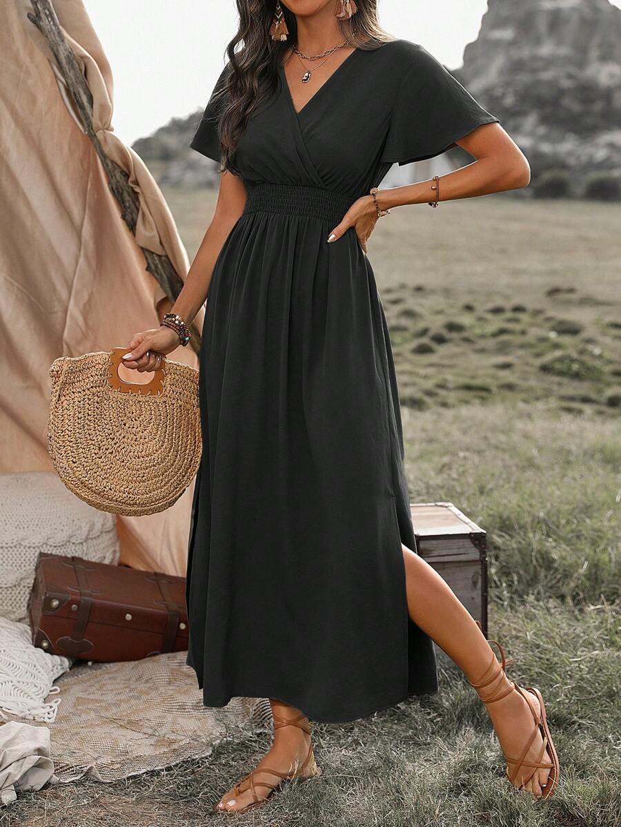 Odette | Elegant Slit Maxi Dress