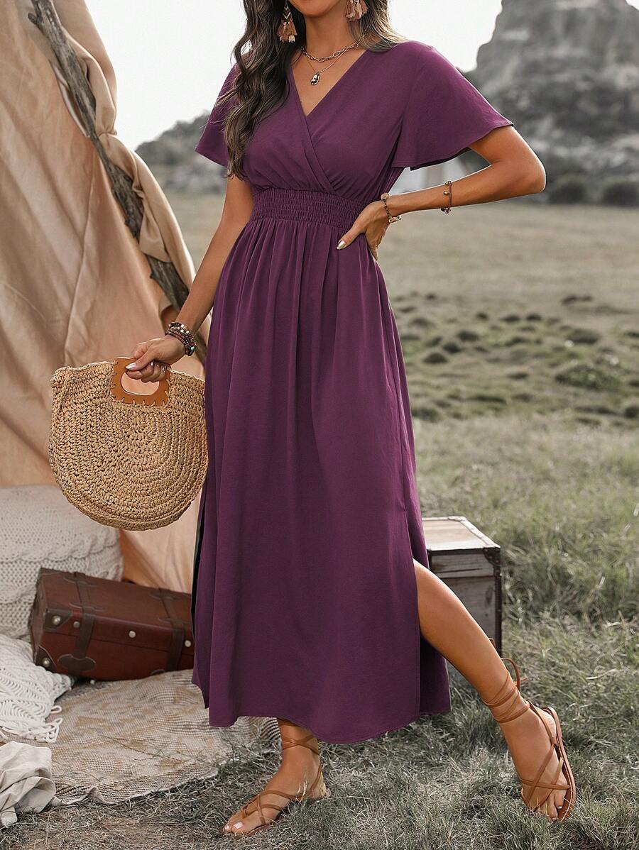 Odette | Elegant Slit Maxi Dress