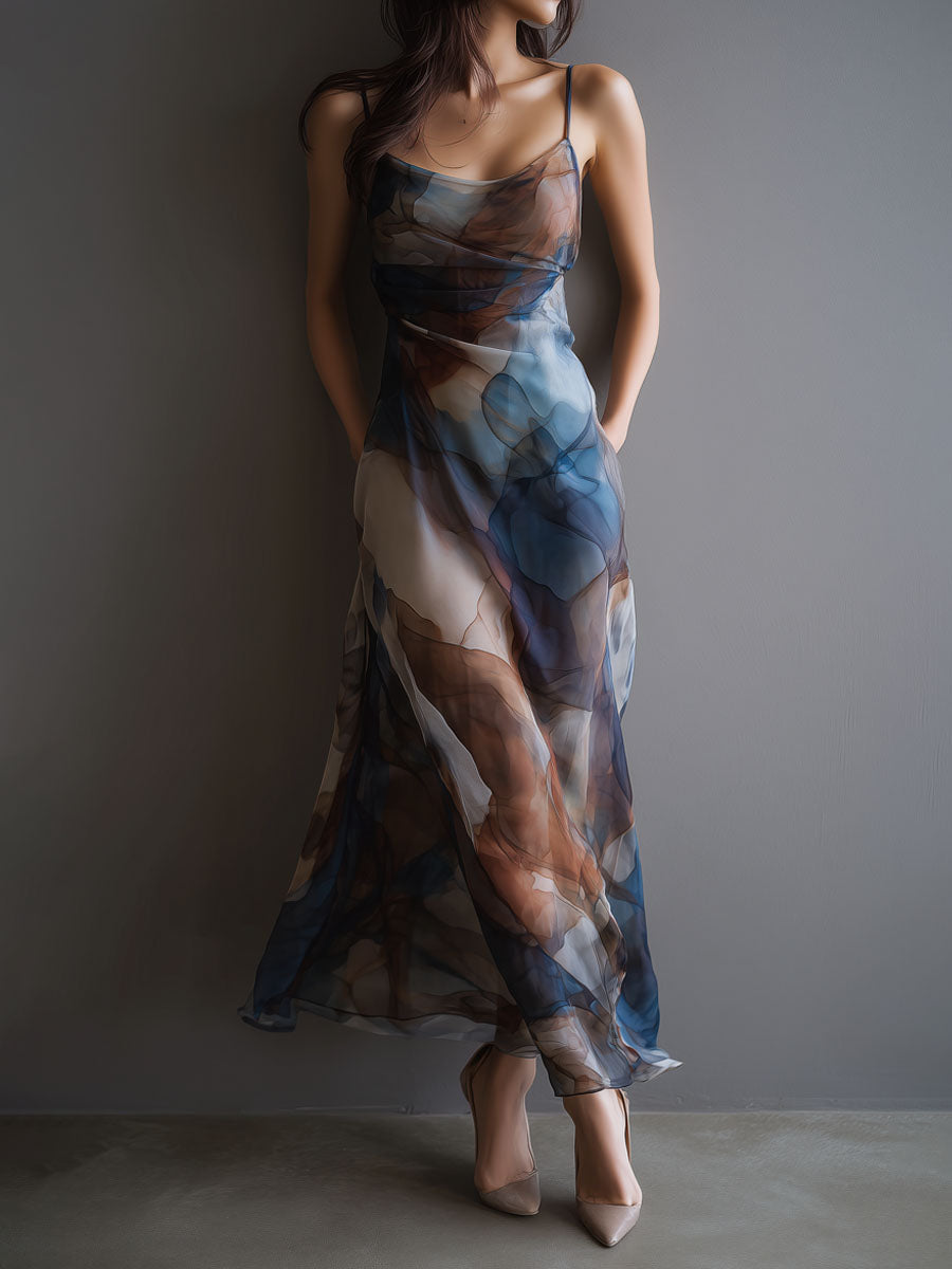 Maya | Chiffon Slip Maxi Dress