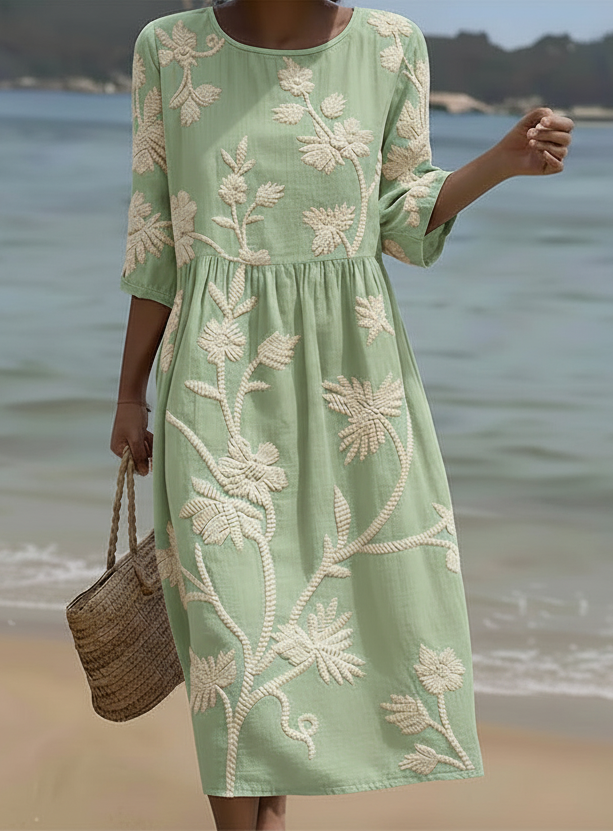 Women's Casual Dress with Floral Print